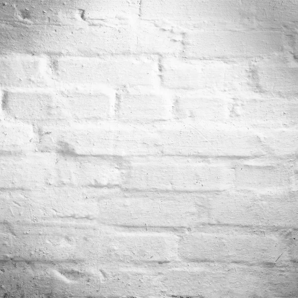 White Grunge Backsteinwand Hintergrund — Stockfoto