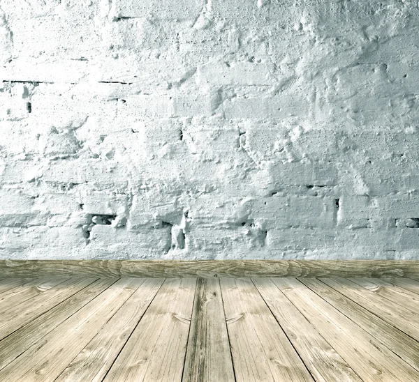 High resolution white brick room — Stock Photo, Image