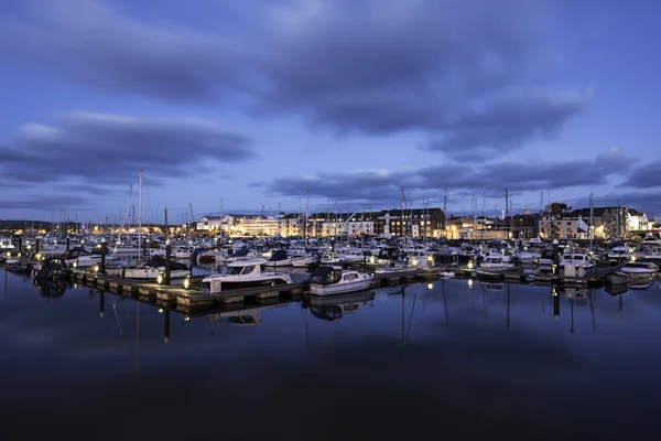 Weymouth Marina Crepuscolo — Foto Stock