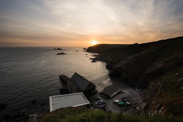 Øgle Point Cornwall – stockfoto