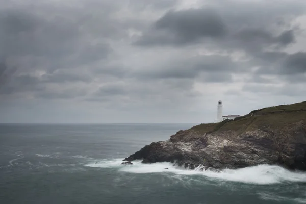 Phare de Trevose Head Photo De Stock