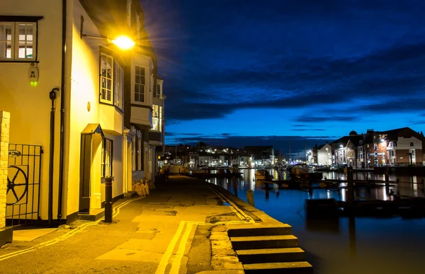 Weymouth Quay Twilight — Stockfoto
