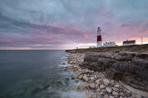 Portland bill latarnia morska — Zdjęcie stockowe