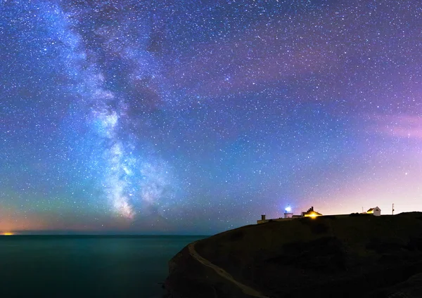 Avil noktası deniz feneri — Stok fotoğraf