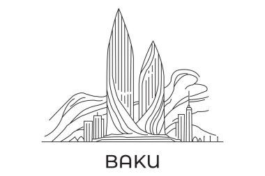 baku şehir çizgisi