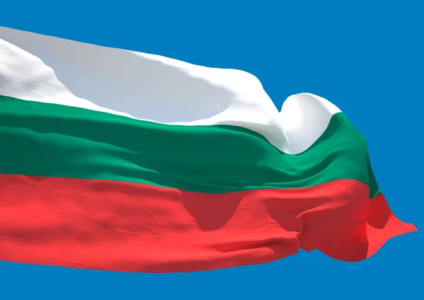 Bulgarien schwenkt Flagge — Stockfoto