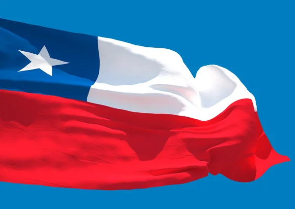 Chile fala flaga Hd 3d ilustracja — Zdjęcie stockowe