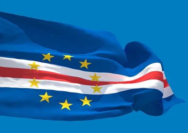 HD 3D иллюстрация с изображением флага Кабо-Верде — стоковое фото