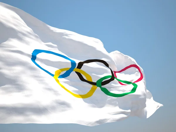 Giochi olimpici bandiera HD — Foto Stock