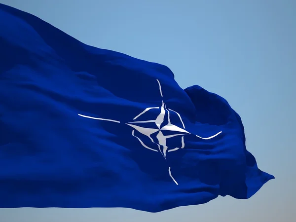 Organizace Severoatlantické smlouvy (Nato) Hd vlajka — Stock fotografie