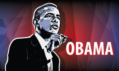 USA President Obama clipart