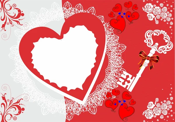 Composition for Valentine's Day, — Stock Vector