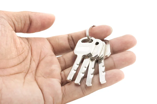 Schlüssel in der Hand — Stockfoto