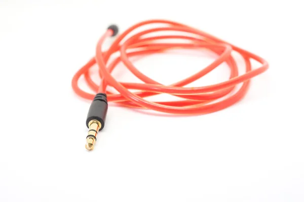 Przewód dodatkowy kabel audio stereo — Zdjęcie stockowe
