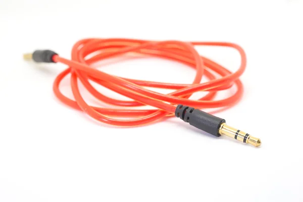 Przewód dodatkowy kabel audio stereo — Zdjęcie stockowe