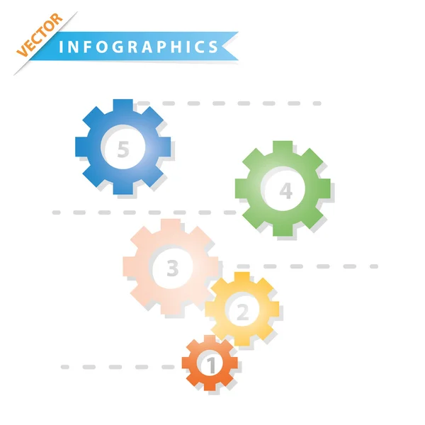 Färgglada vector design för arbetsflöde layout — Stock vektor