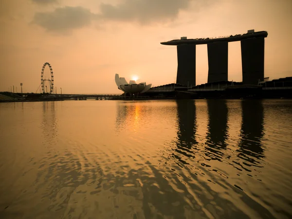 Singapore på sunrise — Stockfoto