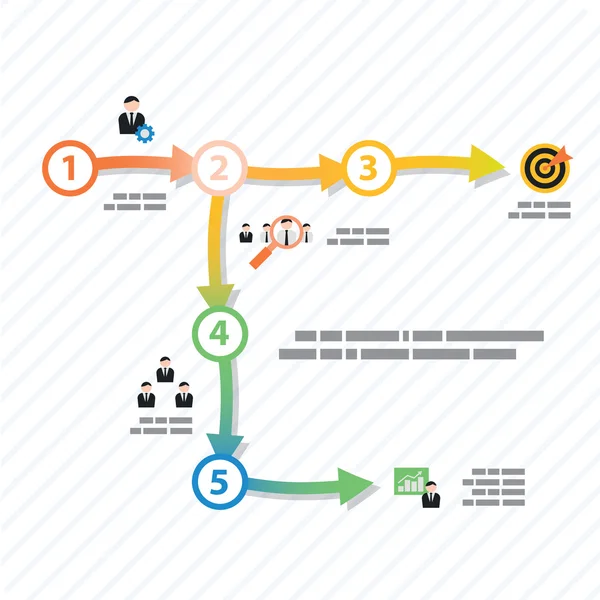 Process step template — Stock Vector