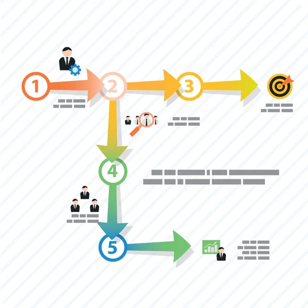 Process step template — Stock Vector