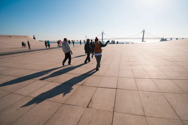 Xinghai Bay Cross-Sea Bridge. — Stock Photo, Image