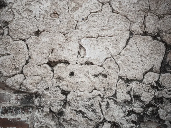 Vieux mur de ciment fissuré. — Photo