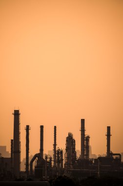 Petrochemical plant clipart
