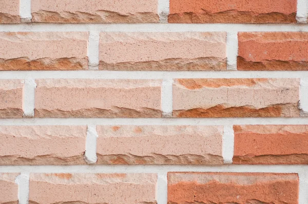 Mur en brique pastel rouge — Photo