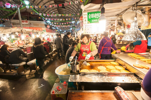 Gwangjang Traditional Market.