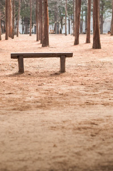 Wood bench at outdoor — Stock Photo, Image