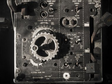 Eski uçak Instruments panel