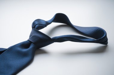 Blue tie taken off  clipart