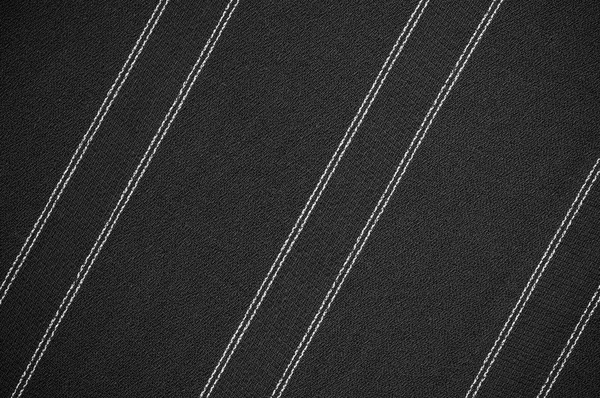 Black stripe clothes fabric texture — Stock Photo, Image