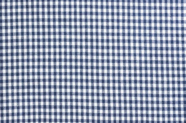 Blue checked clothes fabric texture — Stock Photo, Image