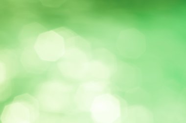 Yeşil altıgen bokeh 