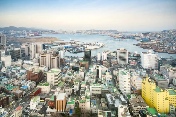 Downtown cityscape of Busan. — Stock Photo, Image