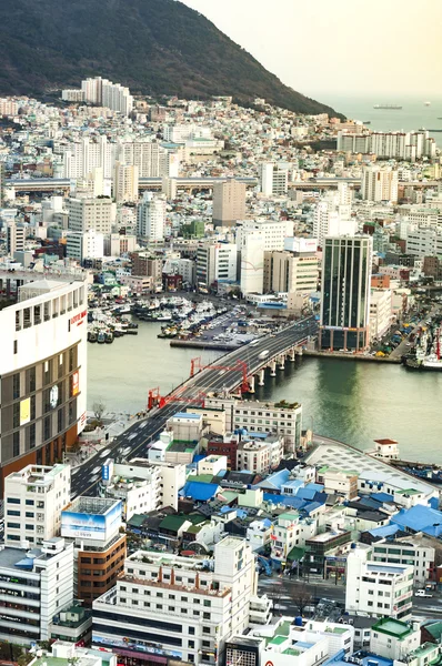 Downtown cityscape of Busan. — Stock Photo, Image