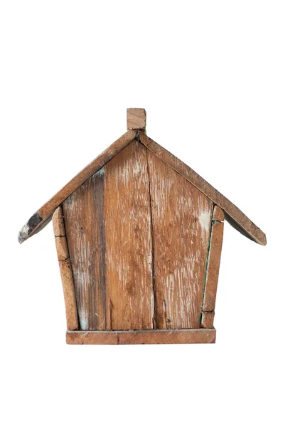 孤立的木制鸟房子 — 图库照片
