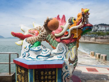 Little Dragon Statue in Guan Yin Temple.