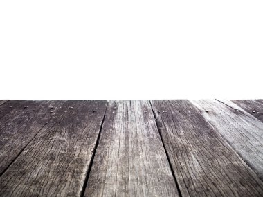 Eski ahşap izole dock