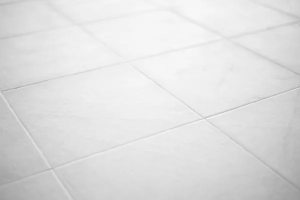 Clean white floor tiles — Stock Photo, Image