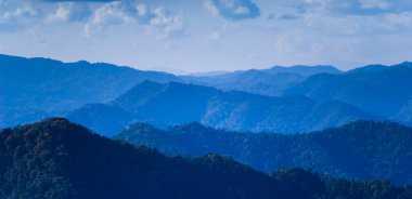 Yağmur ormanları dağ manzarası