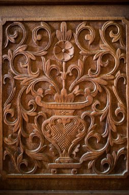 çiçek Ahşap oyma 