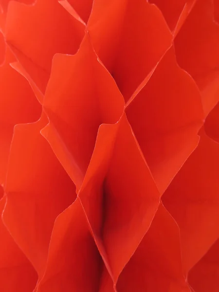 Close Κόκκινου Χρώματος Μπάλα Κηρήθρα Μελιού Που Χρησιμοποιείται Διακόσμηση — Φωτογραφία Αρχείου