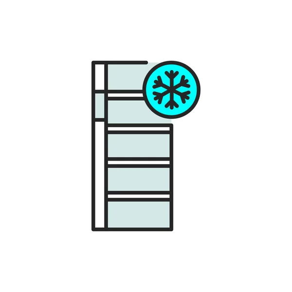 Зірка Холодного Кольору Домашнє Устаткування Pictogram Web Page Mobile App — стоковий вектор