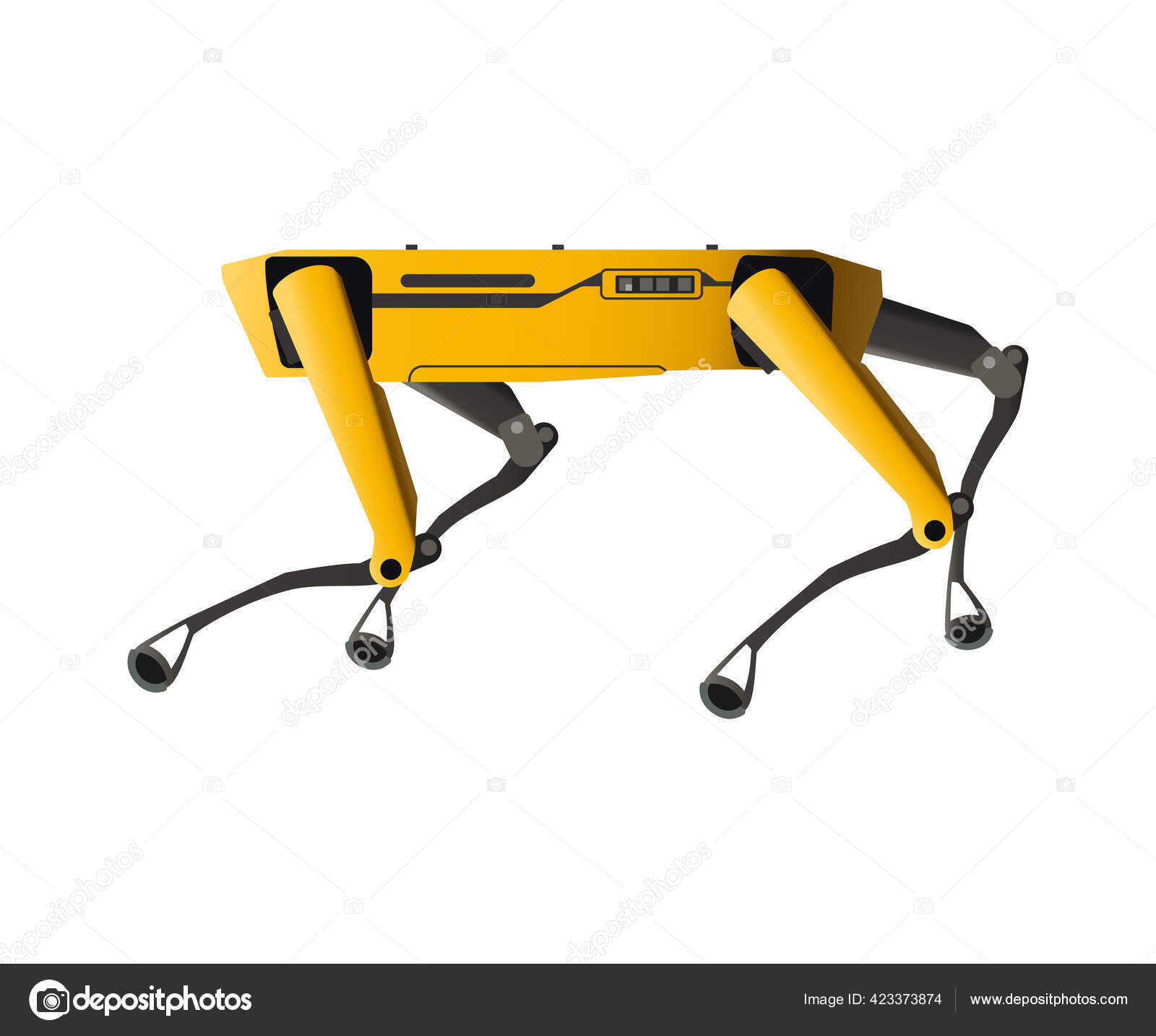 mini robot vector