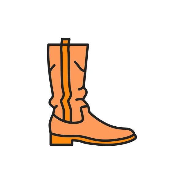 Bottes icône de ligne de couleur. Pictogramme pour page web, application mobile, promo. — Photo