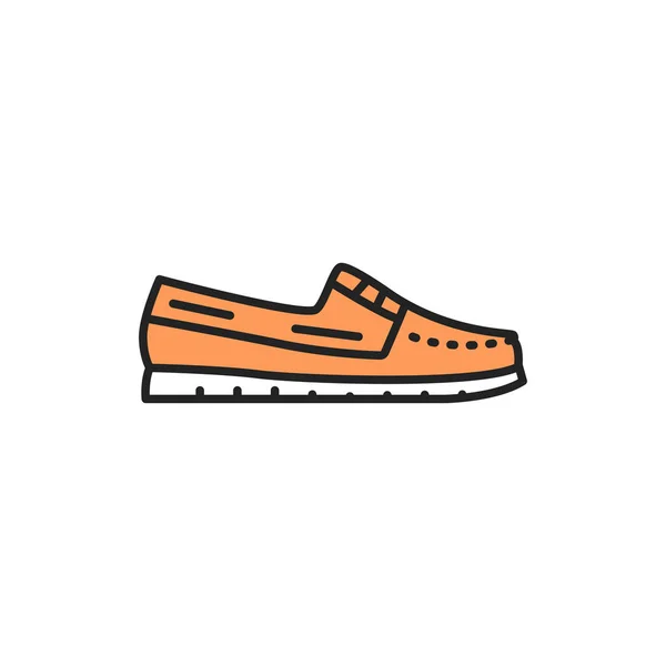 Icône Ligne Olore Des Mocassins Pictogramme Pour Page Web Application — Photo