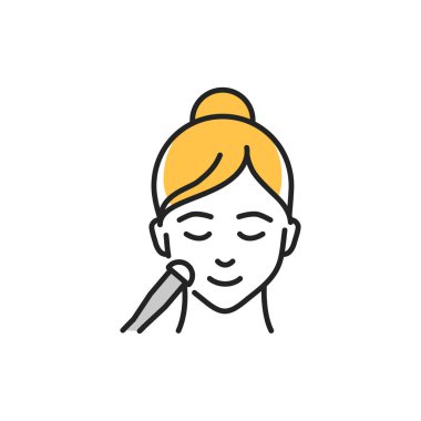 Elmas mikro-yüzey renk çizgisi simgesi. Web sayfası, mobil uygulama, tanıtım için resim grafiği.