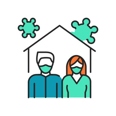 İzolasyon çizgisi renk simgesi. Web sayfası, mobil uygulama, düğme, logo için imzala