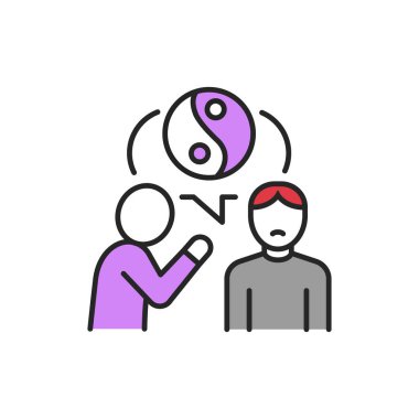 Nefret çizgisi renk simgesi. Web sayfası, mobil uygulama, düğme, logo için imzala